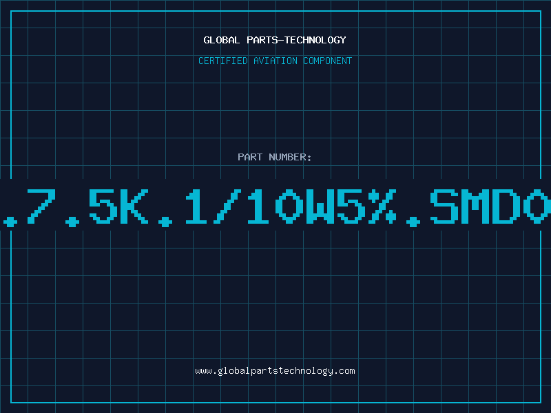 Aviation Part RES.7.5K.1/10W5%.SMD0603