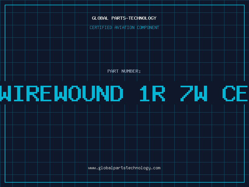Aviation Part RES.WIREWOUND 1R 7W CERAMI