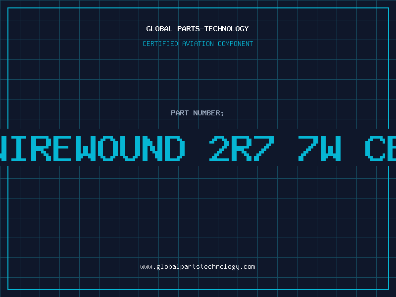 Aviation Part RES.WIREWOUND 2R7 7W CERAMI