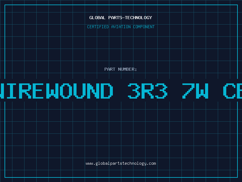 Aviation Part RES.WIREWOUND 3R3 7W CERAMI