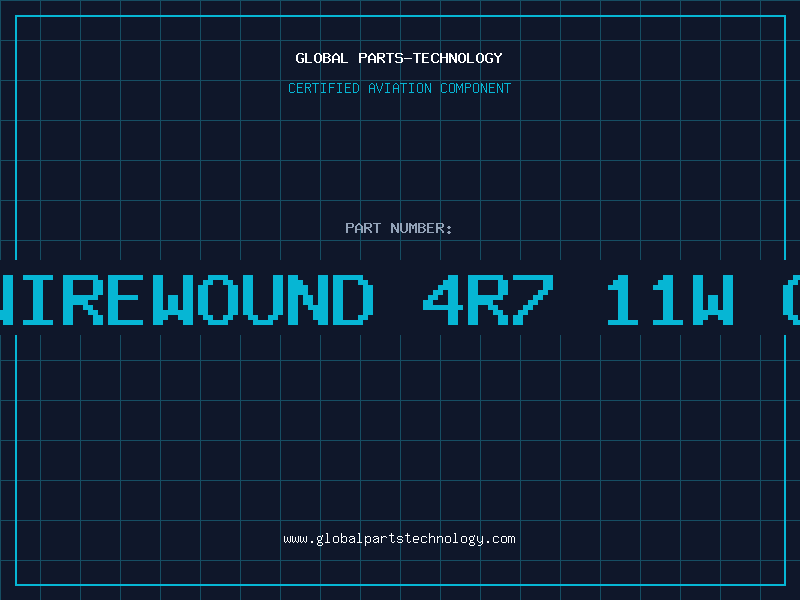 Aviation Part RES.WIREWOUND 4R7 11W CERAM