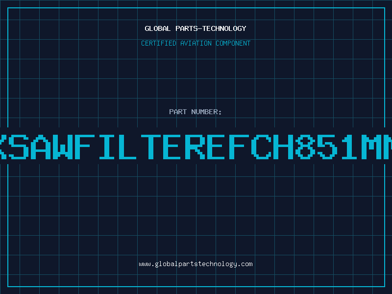 Aviation Part RFRXSAWFILTEREFCH851MMTE2