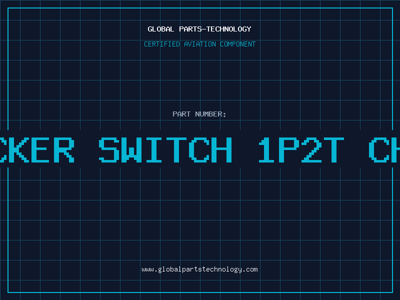 Aviation Part ROCKER SWITCH 1P2T CHMT