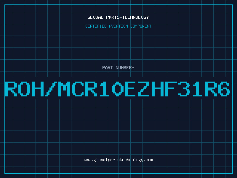 Aviation Part ROH/MCR10EZHF31R6