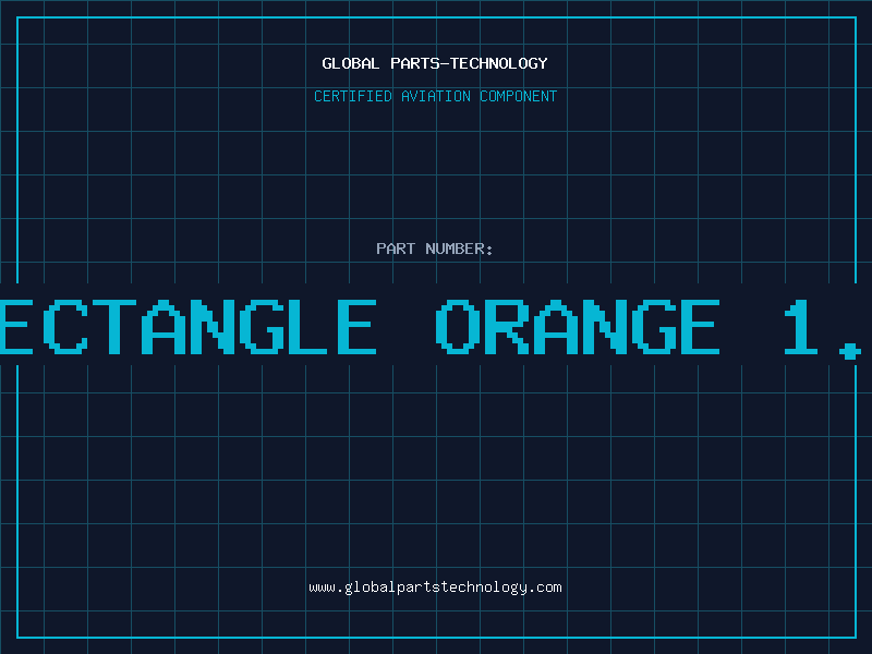 Aviation Part Rectangle Orange 1.9