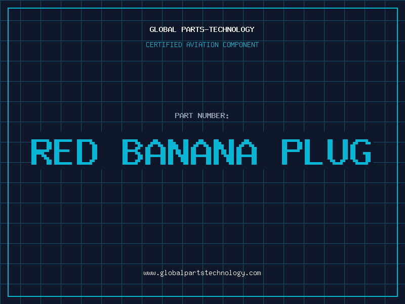 Aviation Part Red Banana Plug