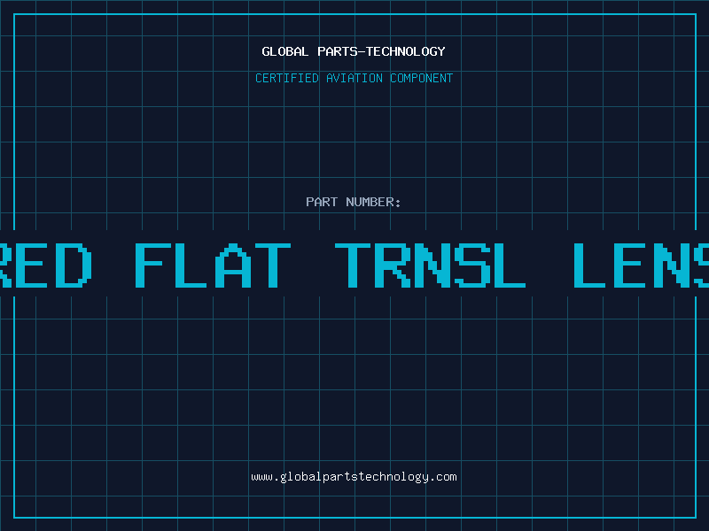 Aviation Part Red Flat Trnsl Lens