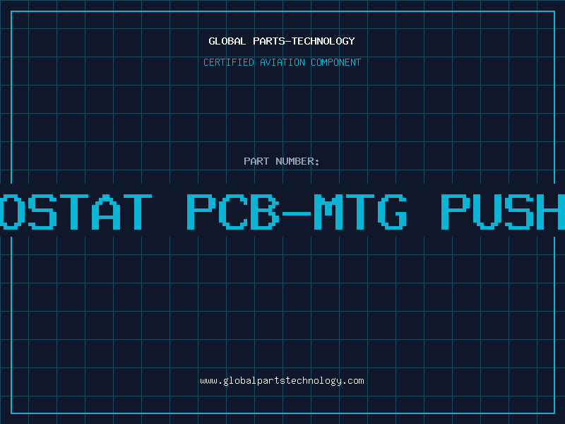 Aviation Part Red Isostat PCB-Mtg Pushbutton
