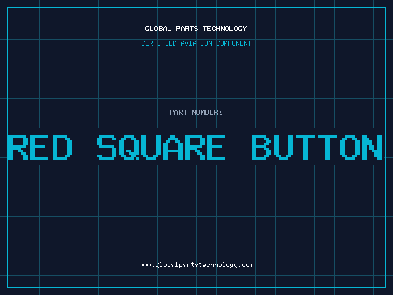 Aviation Part Red Square Button