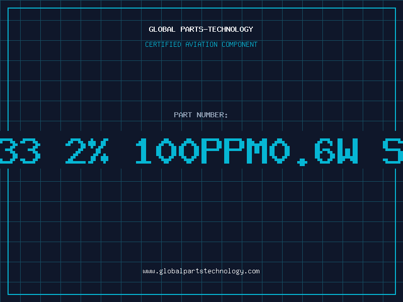 Aviation Part Res 0R33 2% 100ppm0.6w SMA0207