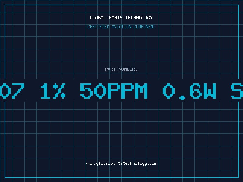 Aviation Part Res 1K07 1% 50ppm 0.6w SMA0207