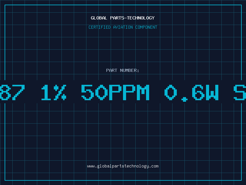 Aviation Part Res 1K87 1% 50ppm 0.6w SMA0207