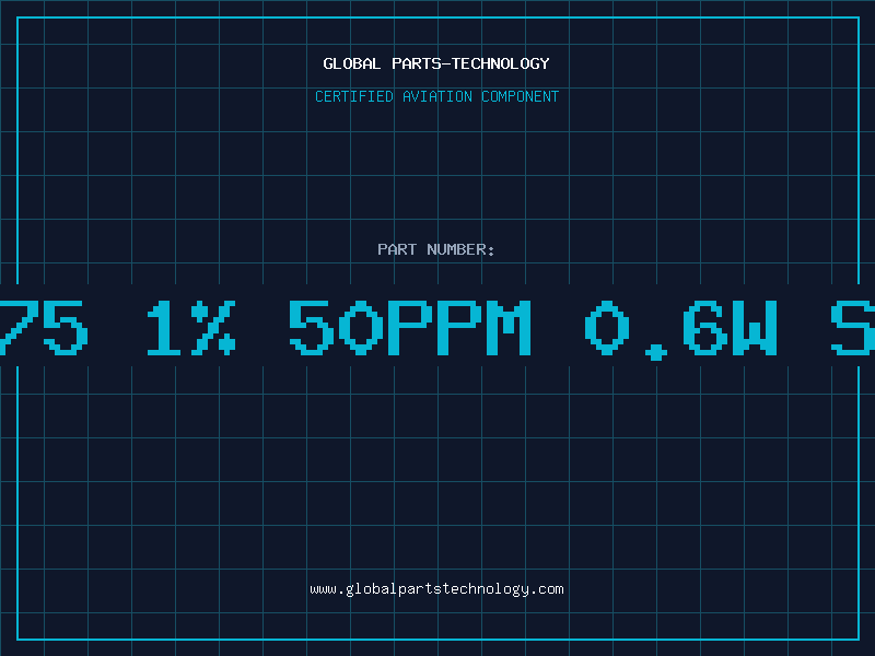 Aviation Part Res 4K75 1% 50ppm 0.6w SMA0207