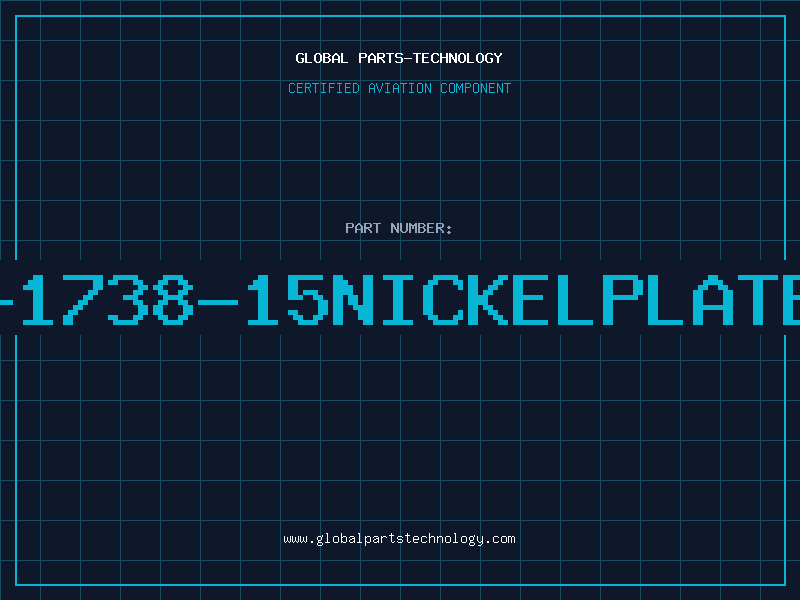 Aviation Part S-1738-15NICKELPLATED