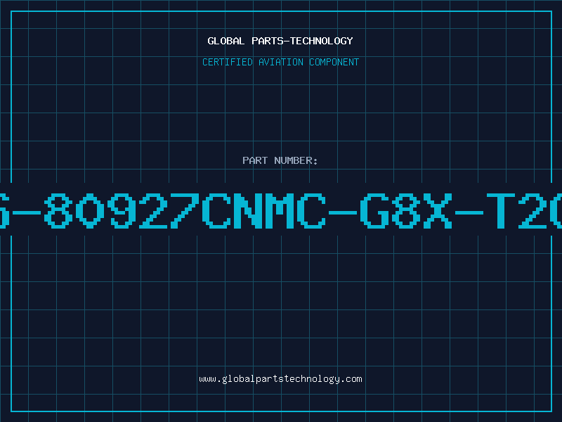 Aviation Part S-80927CNMC-G8X-T2G