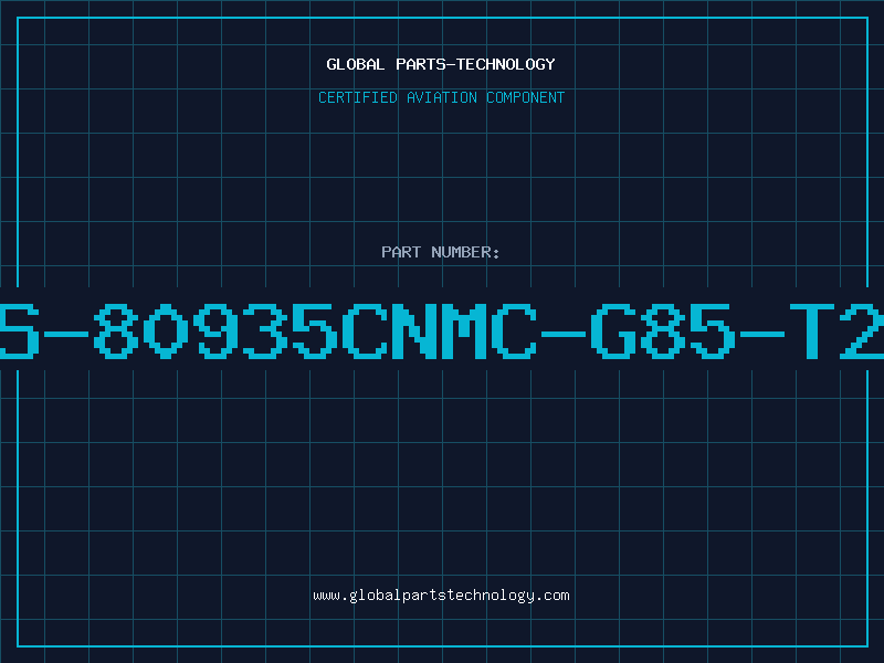 Aviation Part S-80935CNMC-G85-T2