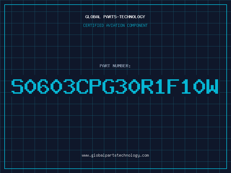 Aviation Part S0603CPG30R1F10W
