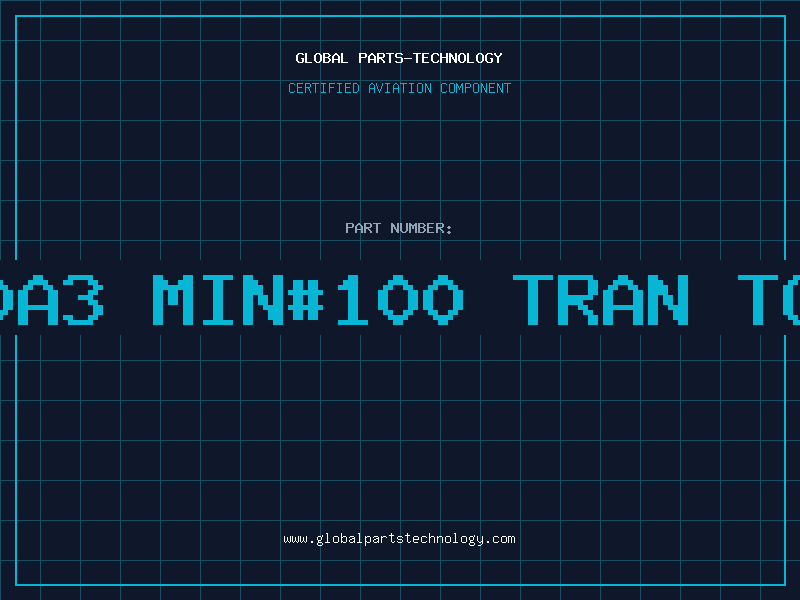 Aviation Part S2000A3 MIN#100 TRAN TO-3PH