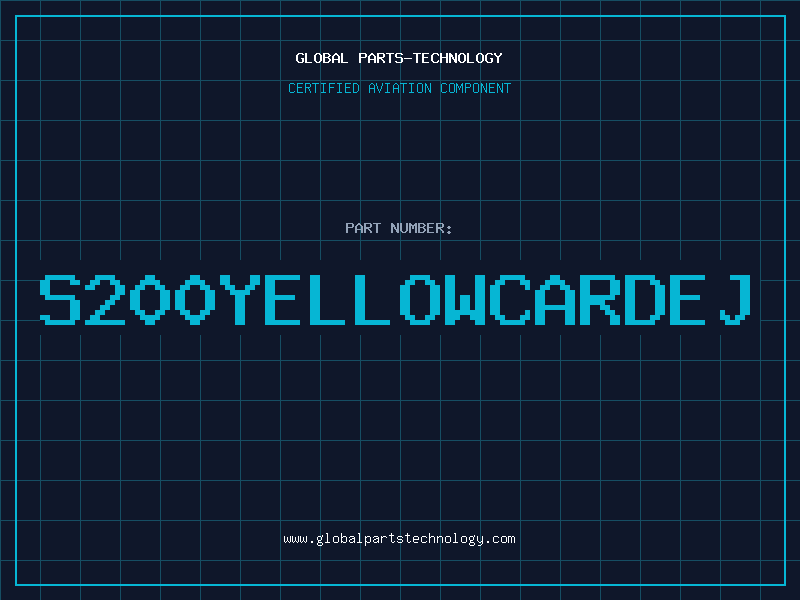 Aviation Part S200YELLOWCARDEJ