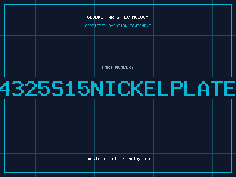Aviation Part S4325S15NICKELPLATED
