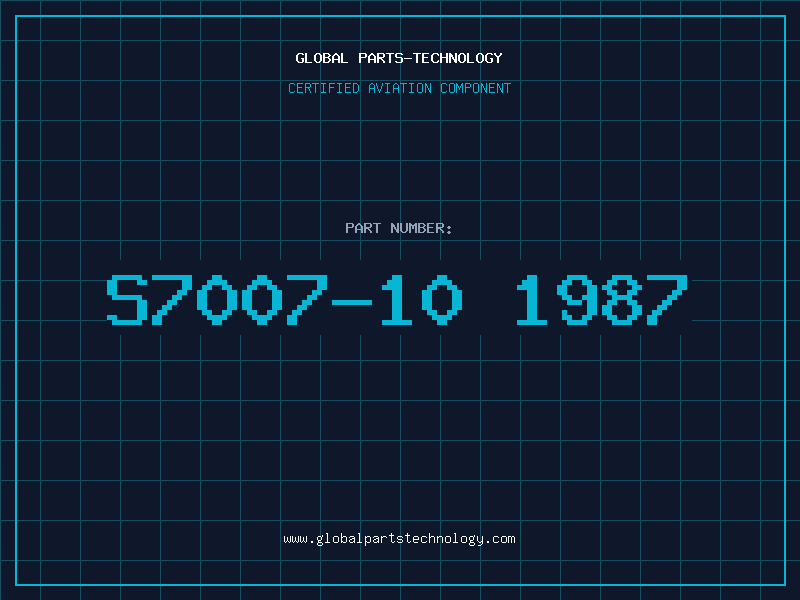 Aviation Part S7007-10 1987