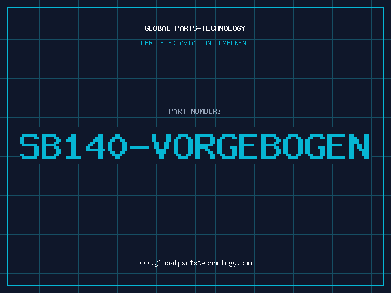 Aviation Part SB140-VORGEBOGEN