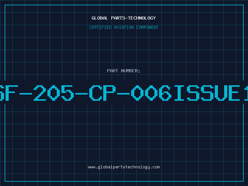Aviation Part SF-205-CP-006ISSUE1