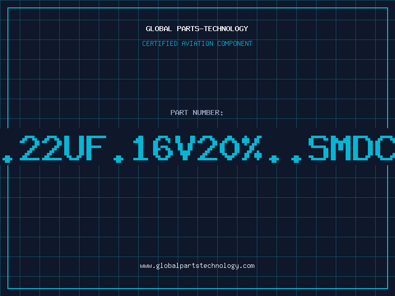 Aviation Part T/C.22uF.16V20%..SMDC.NE