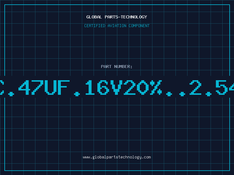 Aviation Part T/C.47uF.16V20%..2.54mm