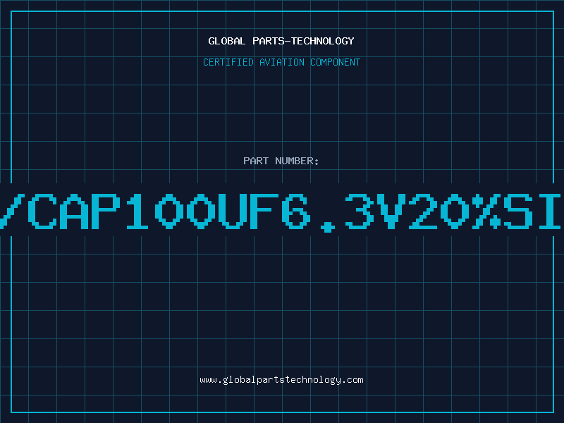 Aviation Part T/CAP100UF6.3V20%SIZ