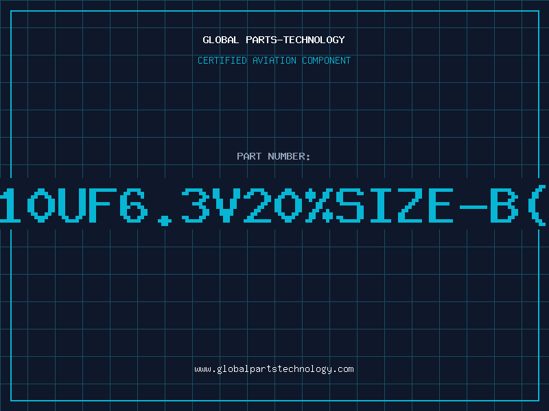 Aviation Part T/CAP10UF6.3V20%SIZE-B(T+R95