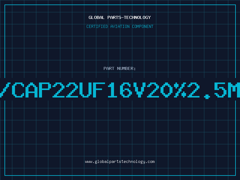 Aviation Part T/CAP22UF16V20%2.5MM