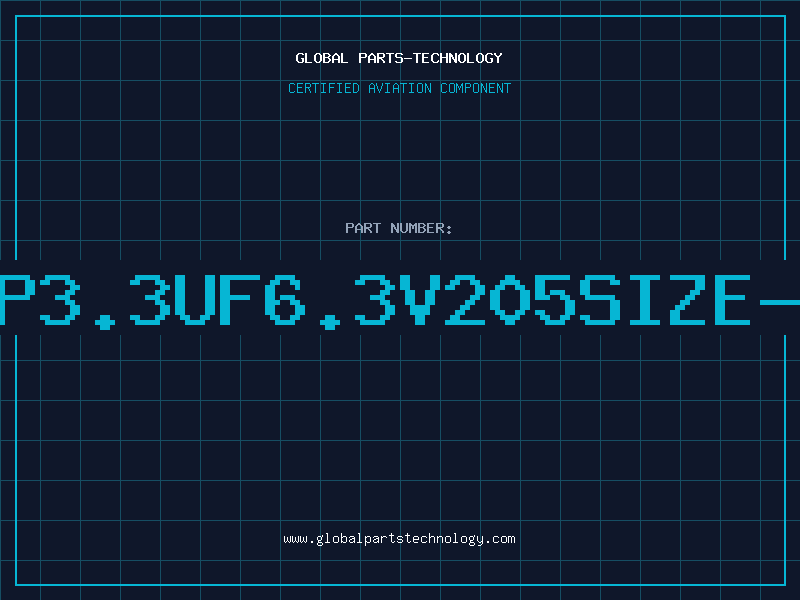 Aviation Part T/CAP3.3UF6.3V205SIZE-A92T