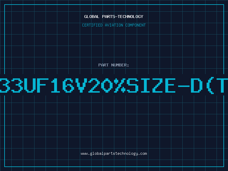 Aviation Part T/CAP33UF16V20%SIZE-D(T+R)95
