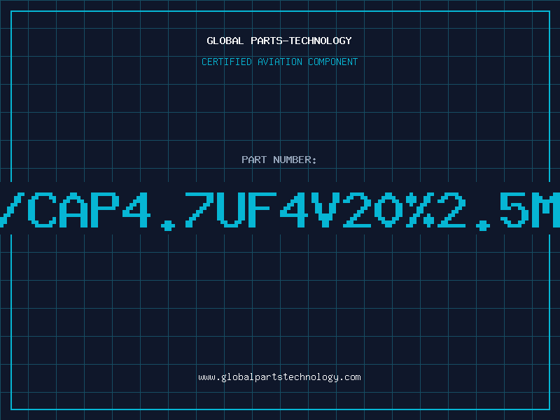 Aviation Part T/CAP4.7UF4V20%2.5MM