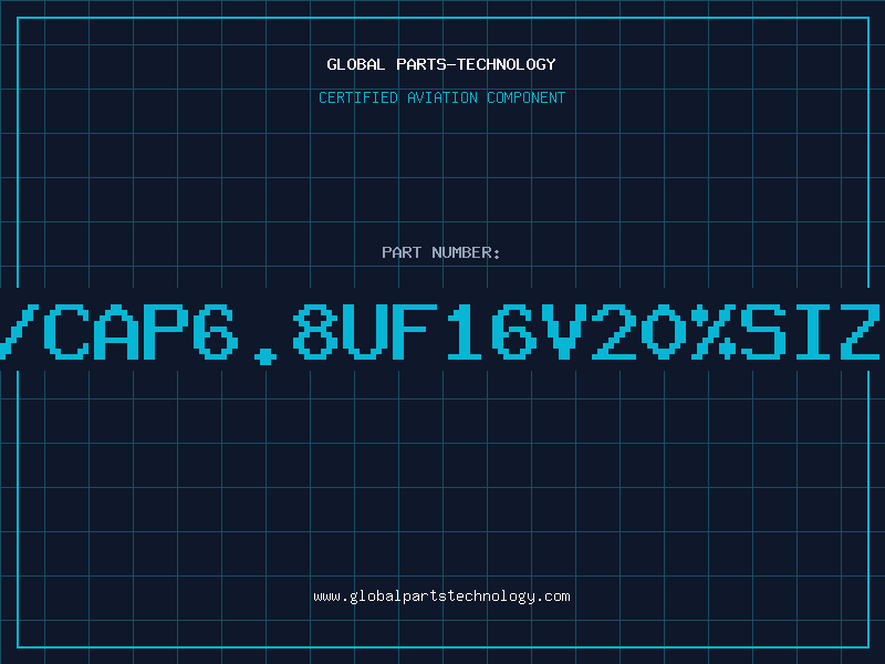 Aviation Part T/CAP6.8UF16V20%SIZE