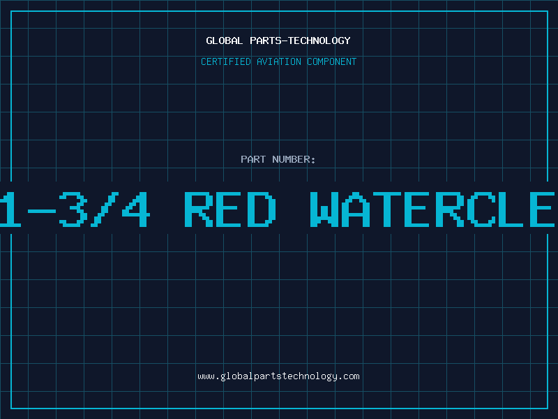 Aviation Part T1-3/4 Red Waterclea