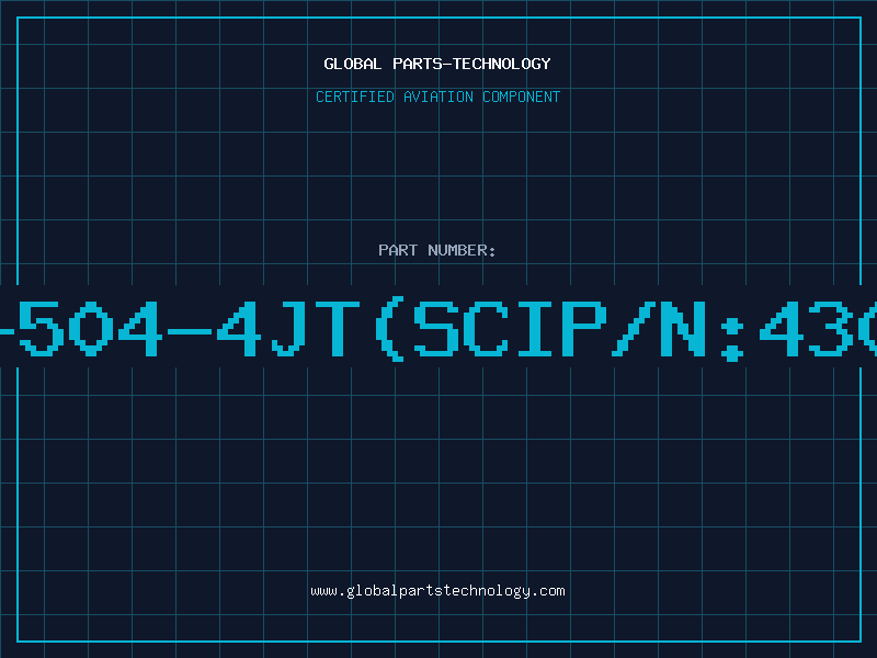 Aviation Part T257-504-4JT(SCIP/N:4300350