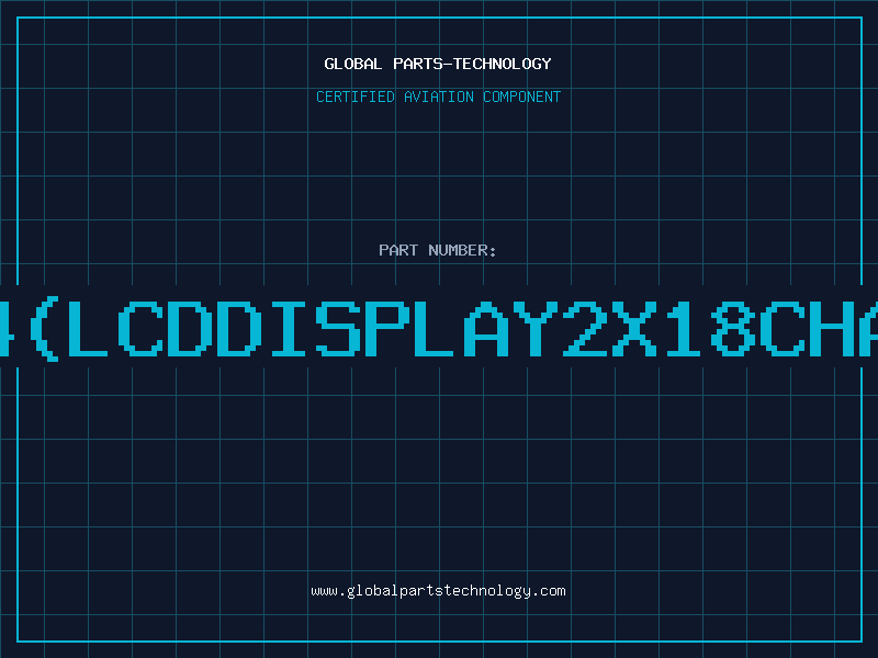 Aviation Part T518014LCDDISPLAY2x18Character