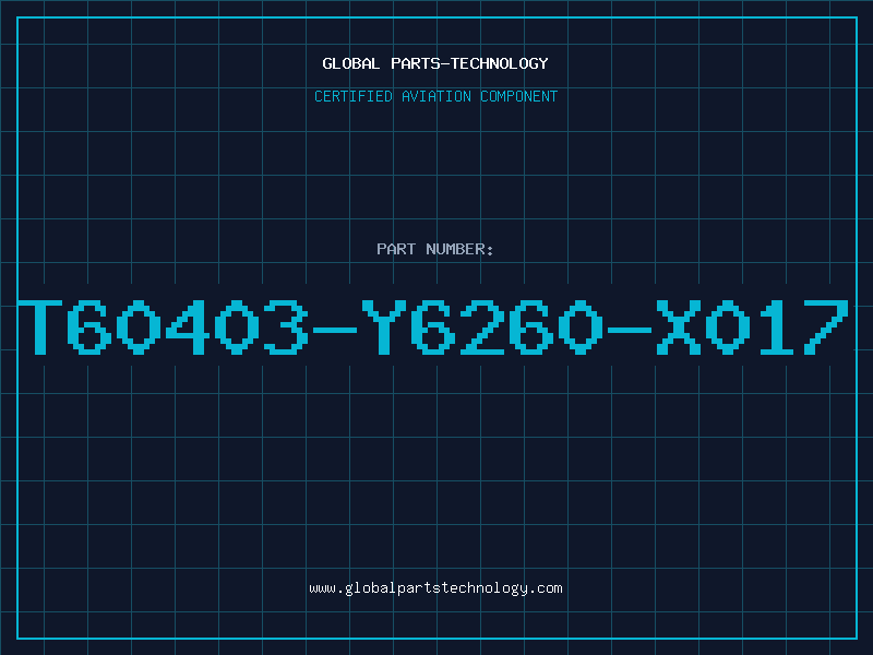 Aviation Part T60403-Y6260-X017
