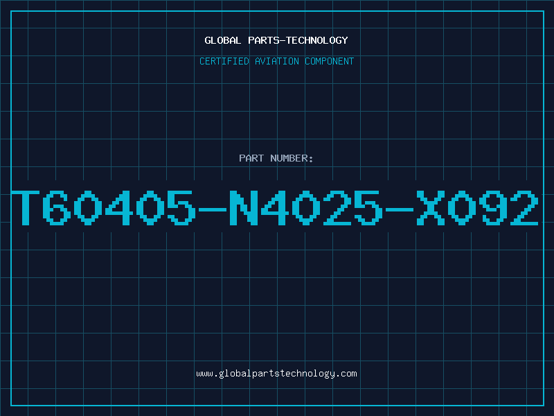 Aviation Part T60405-N4025-X092