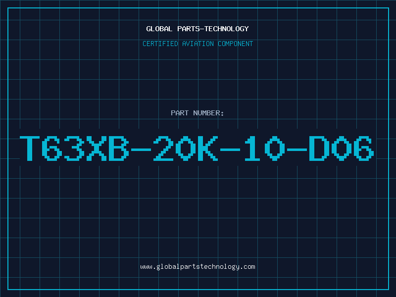 Aviation Part T63XB-20K-10-D06
