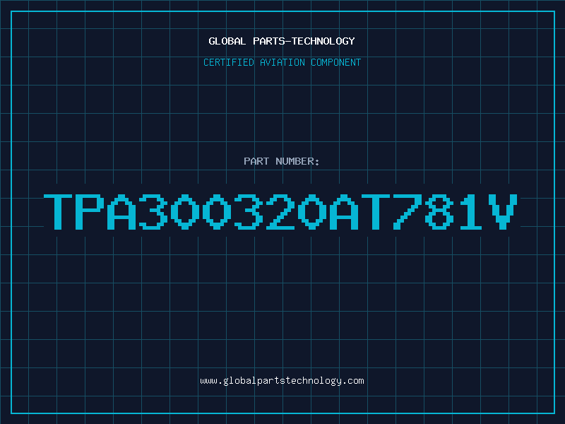 Aviation Part TPA300320AT781V