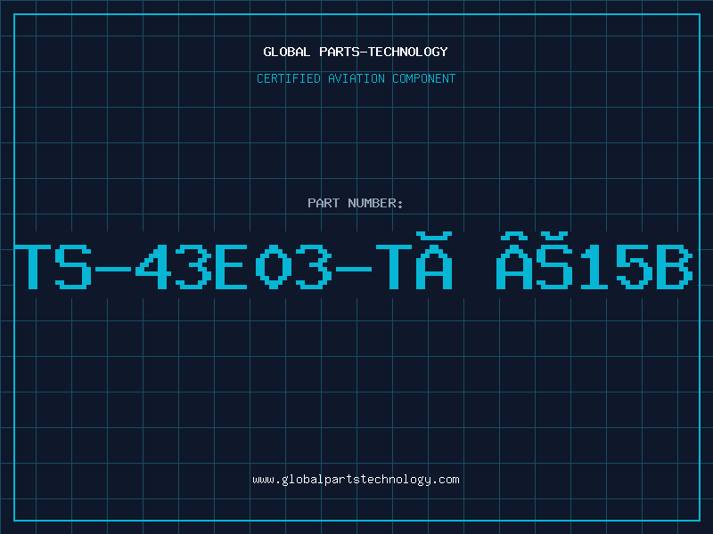 Aviation Part TS-43E03-TÂ©15B
