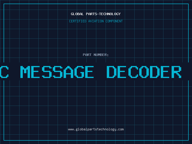 Aviation Part Traffic Message Decoder DIL-18