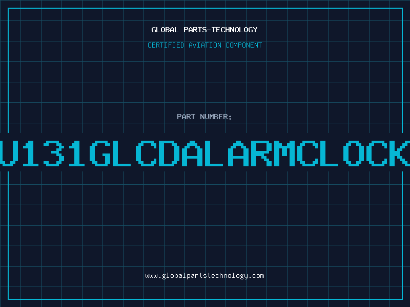 Aviation Part U131GLCDALARMCLOCK