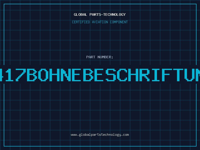 Aviation Part U417BOHNEBESCHRIFTUNG