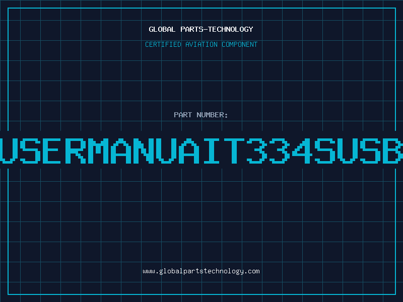 Aviation Part USERMANUAIT334SUSB