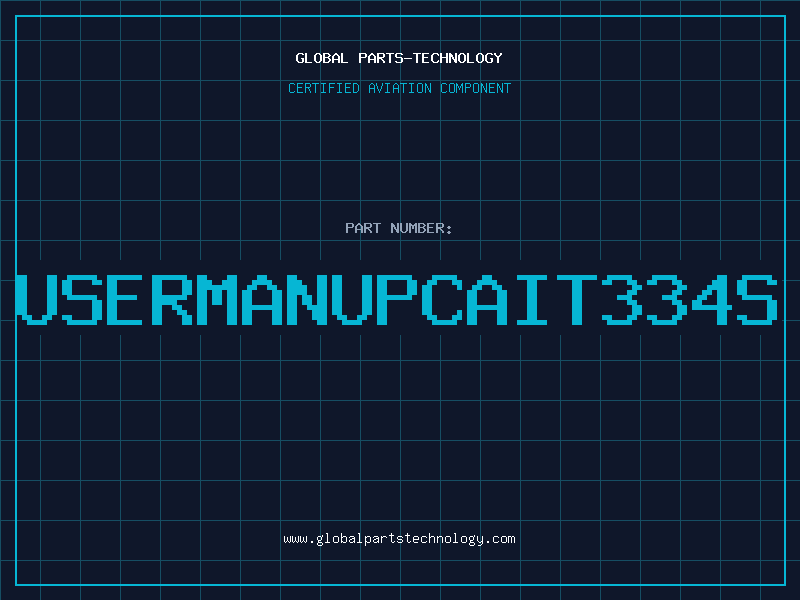 Aviation Part USERMANUPCAIT334S