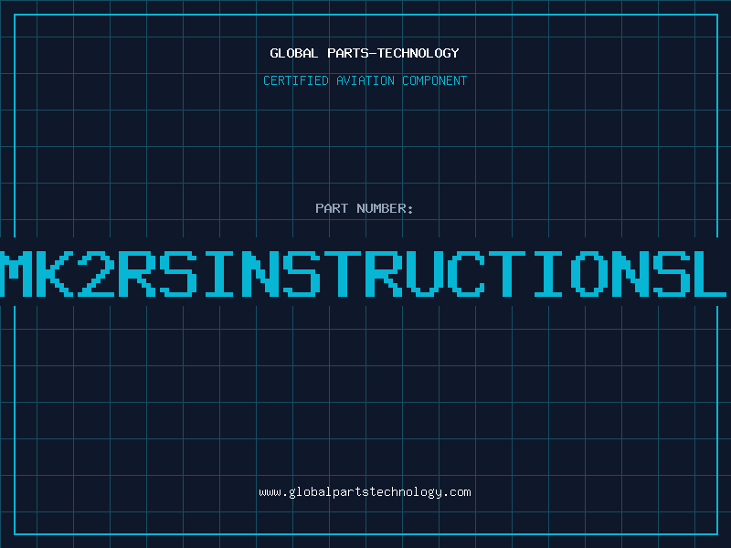 Aviation Part UTSELSMK2RSINSTRUCTIONSLEAFLET